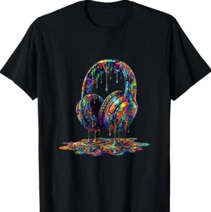 Paint Art Headphones Gamer Music T-Shirt