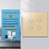 Zhengshang C4 Graffiti Smart WiFi+RF Switch, EU Standard, Voice-Controlled for Alexa & Google.