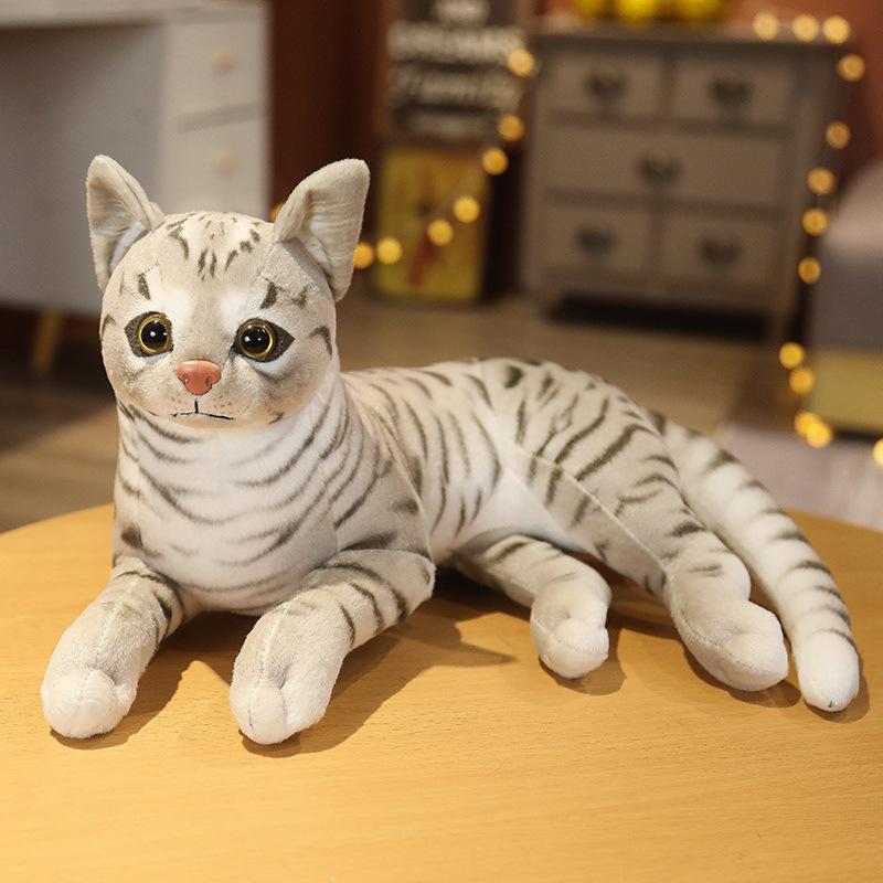 3D плюшевая игрушка-кошка, подушка-плед - Милая объемная кукла-кошка в подарок на день рождения ребенка 29 cm