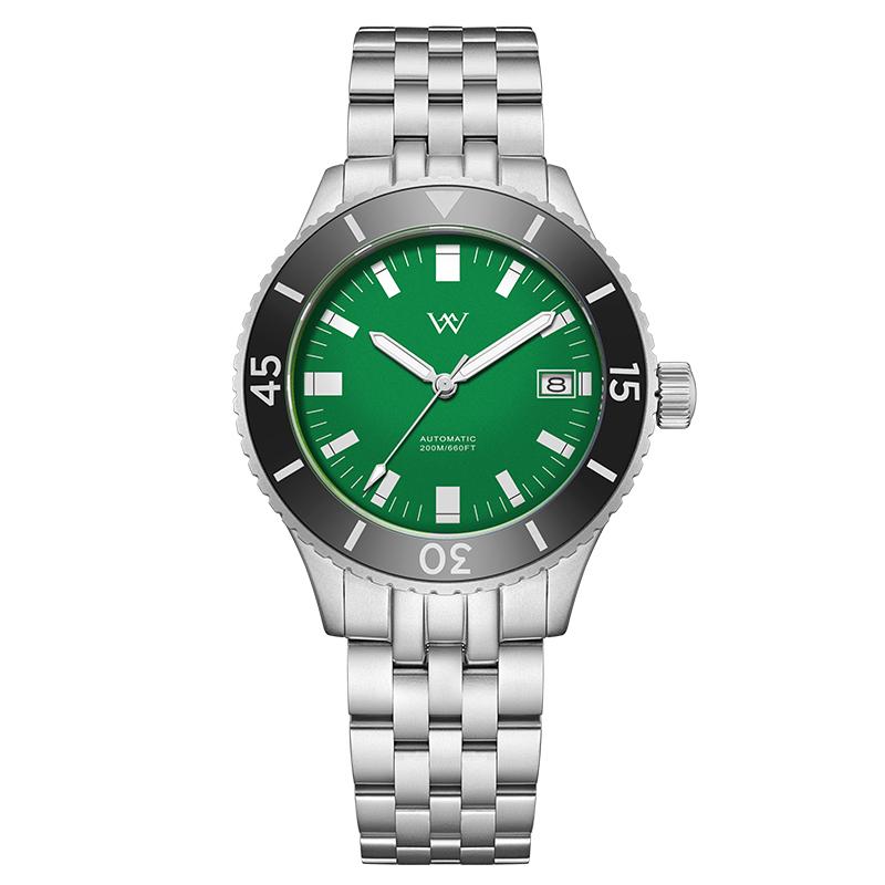 WM Watch Automatic Mechanical Watches Men Sapphire Ceramic Bezel NH35 AR Coated 200M Water Resistant Welly Merck Watch WM203