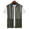 Men's Summer Comfortable Breathable Mesh Vest Large Size Casual Solid Color Workwear Top