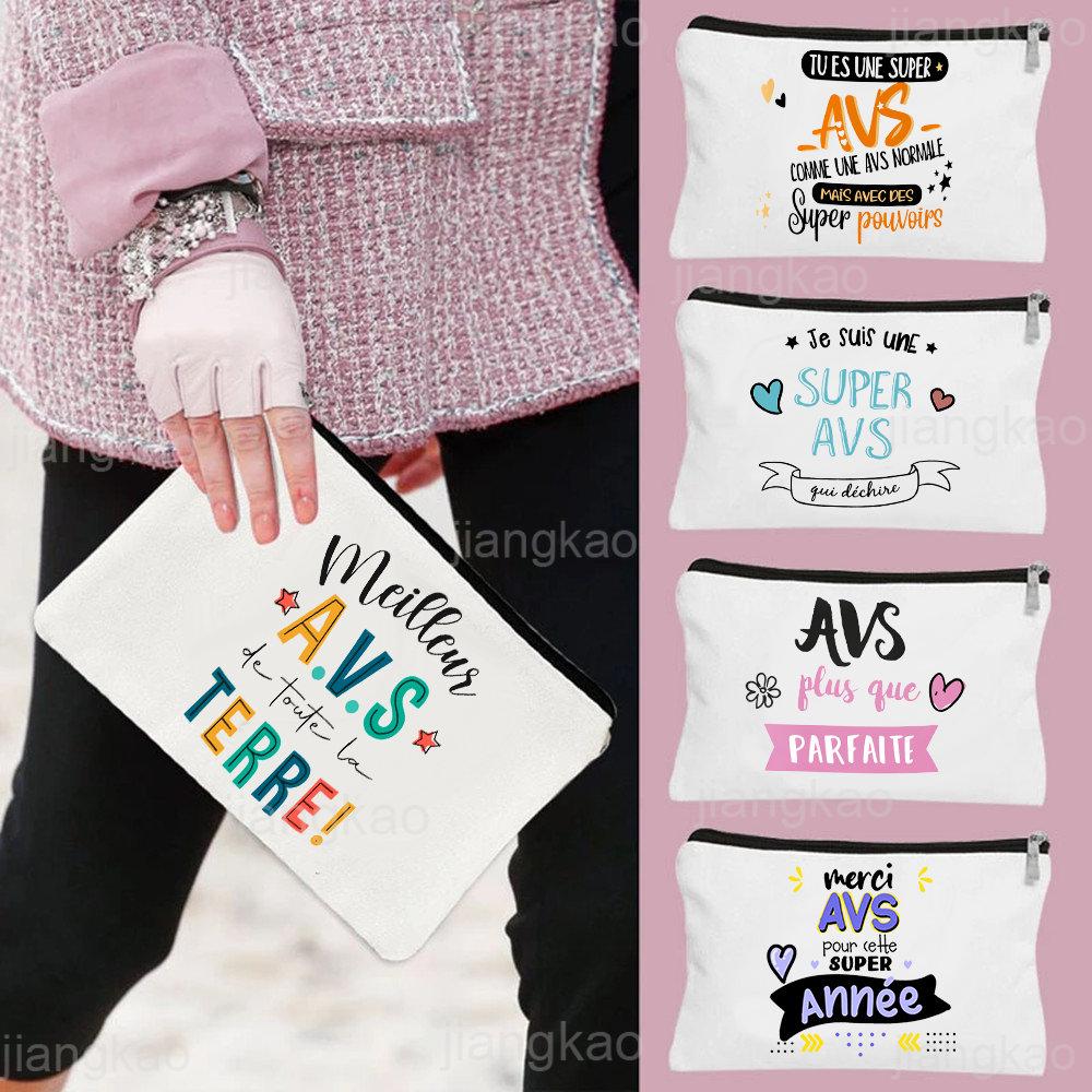 Super AVS Printed Makeup Bag Women Travel Neceser Cosmetic Zipper Pouch Travel Toiletry Organizer School Pencil Bags AVS Gifts