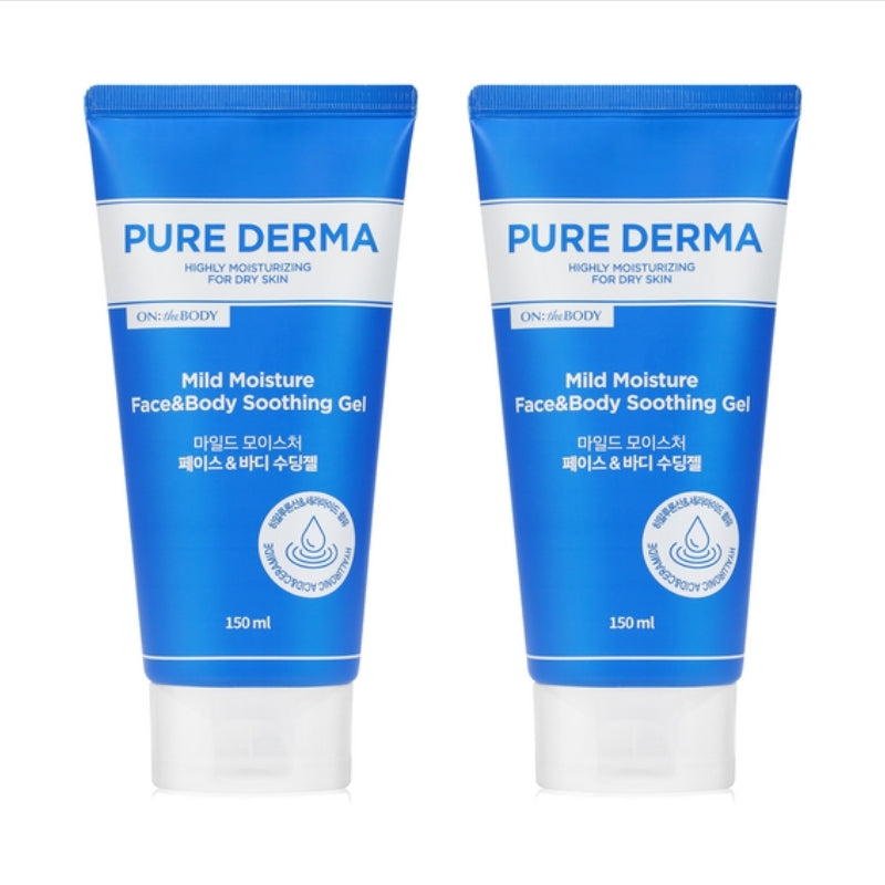 On the Body Pure Derma Mild Moisture Face & Body Soothing Gel 150ml*1Pc/2Pcs/3Pcs/4Pcs