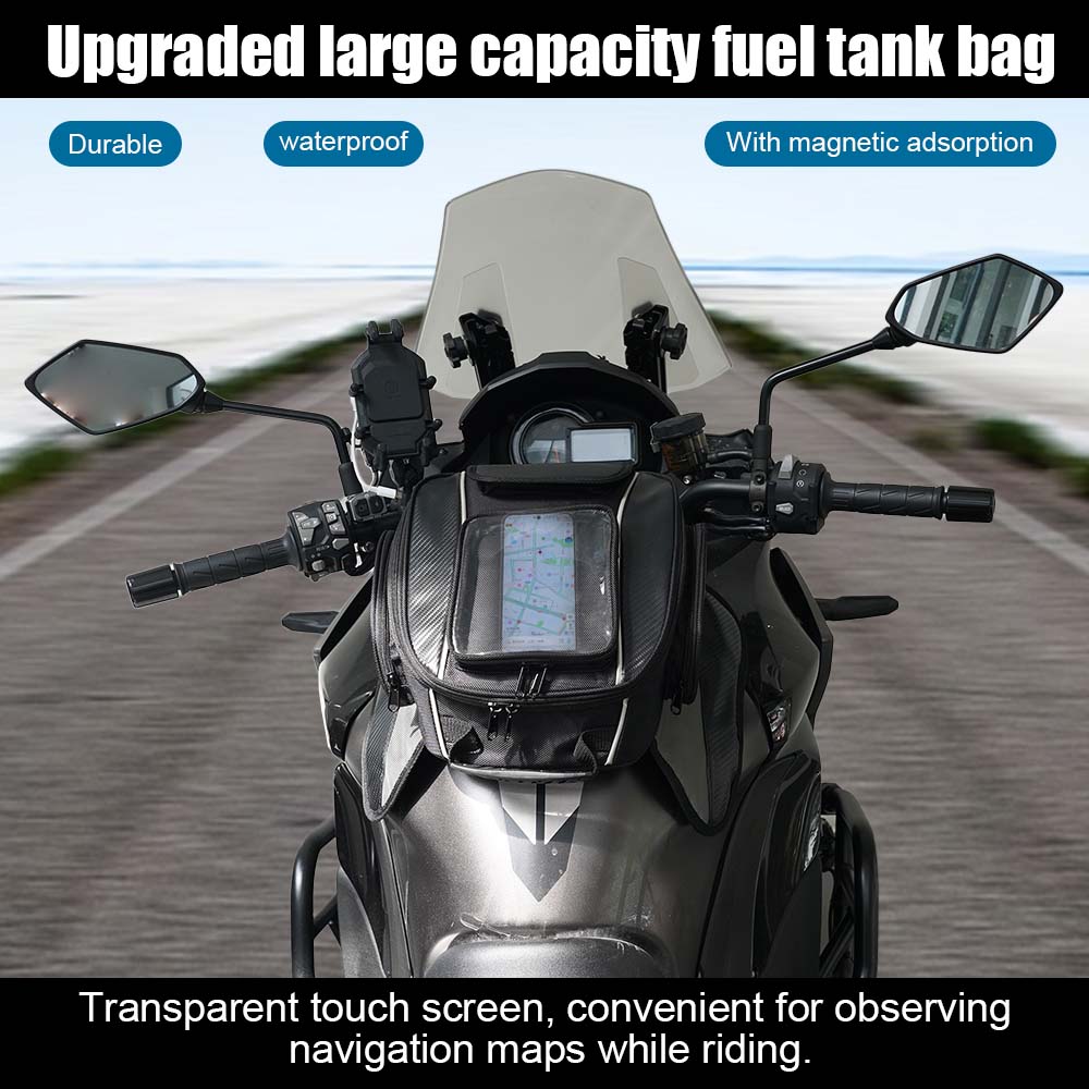 Motorcycle Fuel Bag Mobile Phone Touchable navigation bag Waterproof Tank Multifunctional Small Oil Reservoit Package Accessory