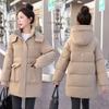 New Women's Winter Cotton-padded Clothes Women's Thickened Medium and Long Cotton-padded Jackets Loose Cotton-padded Jackets
