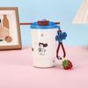 Leak-Proof Vacuum Straw Cup Cartoon Coffee Cup Portable Double Drink Insulated Cup  Daily Use