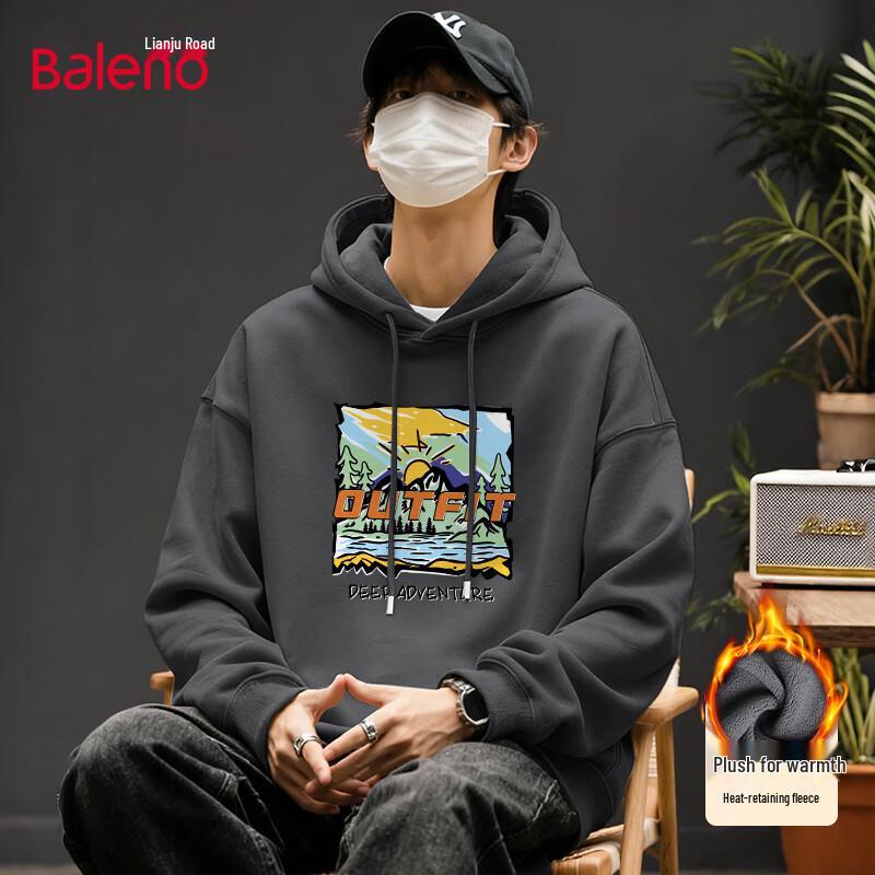 

Baleno Men s JPB Graffiti Mountain Fleece Hooded Sweatshirt 5XL