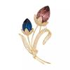 Gemini Flower Brooch, High-end Women's Exquisite Crystal Flower Brooch, Anti-glare Pin
