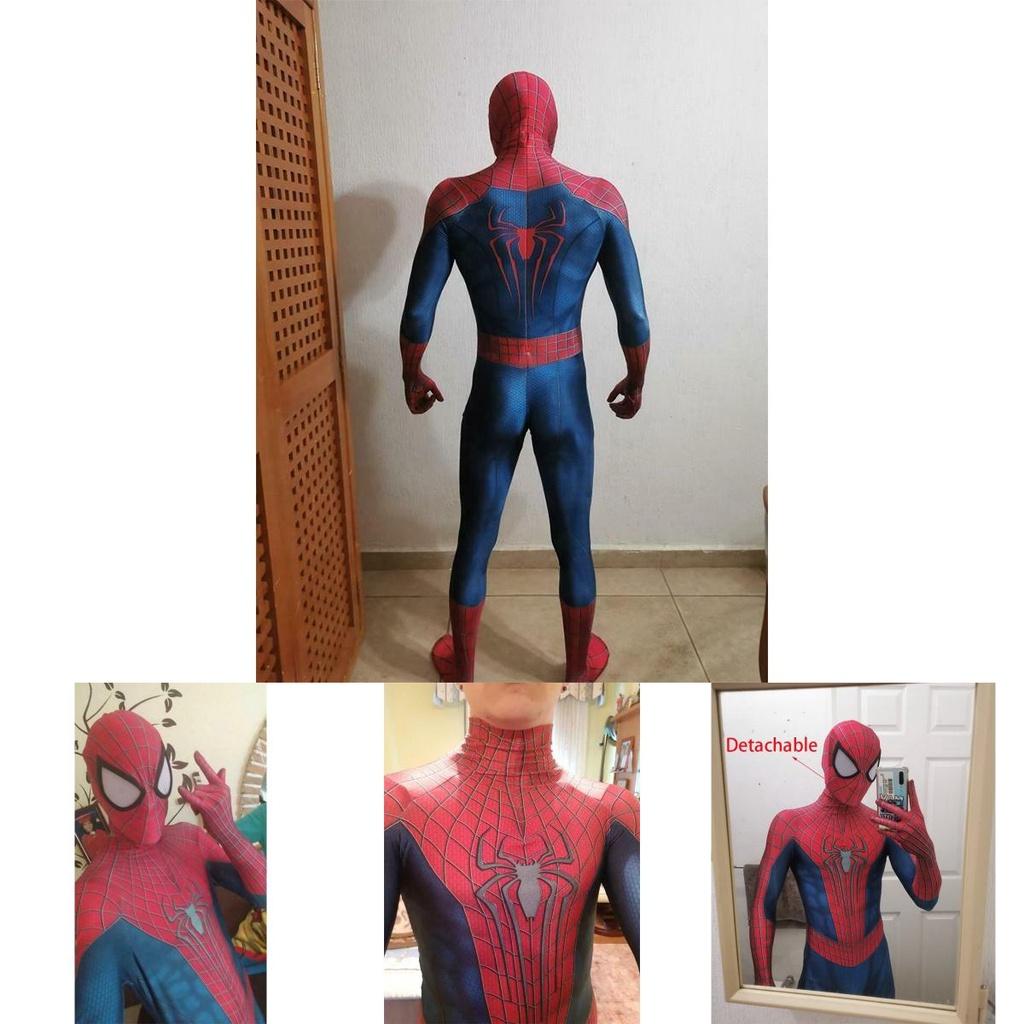 Prodyšný Pohodlný Spiderman Zentai Oblek Pro Dospělé Halloweenský Kostým