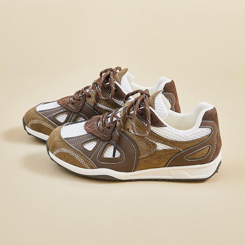 

Женские повседневные кроссовки на массивной платформе, дышащая сетка, шнуровка, нескользящая обувь для ходьбы для женщин, удобные кроссовки для работы на открытом воздухе, бега, теннисные кроссовки 40 коричневый