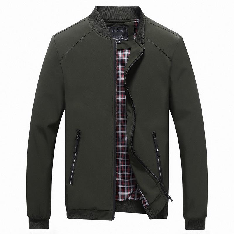 

Мужская повседневная куртка большого размера, свободная и удобная мужская приталенная куртка с воротником-стойкой в деловом стиле 6XL
