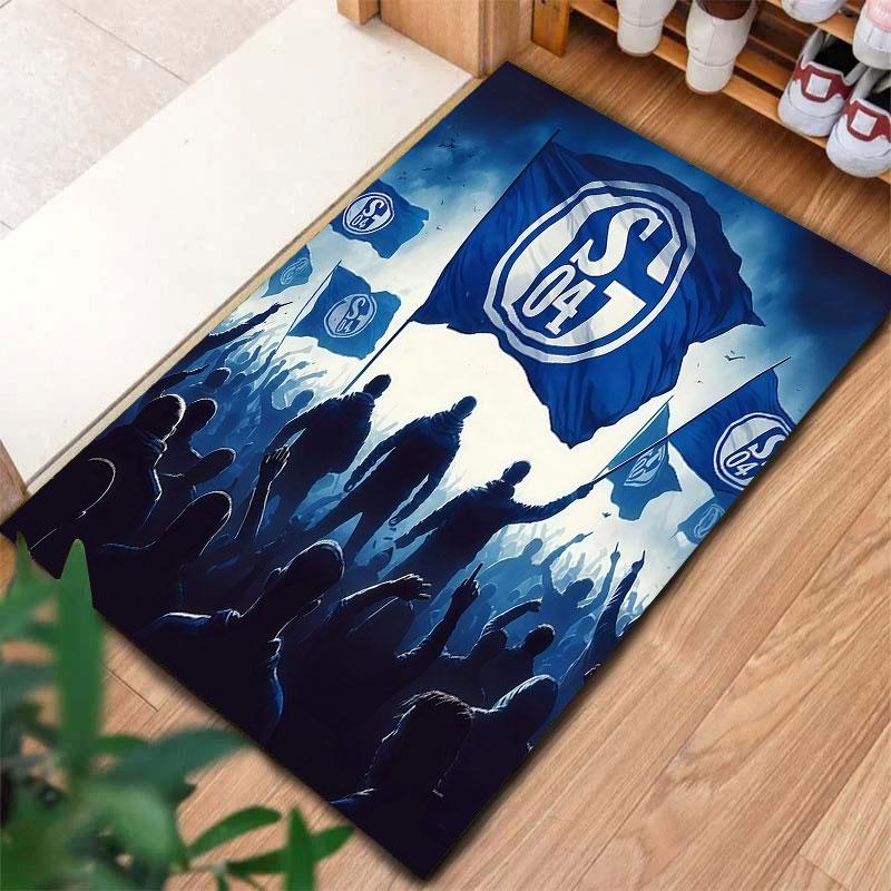 FC Schalke 04 Carpet Rug for Living Room Bedroom Home Sofa Decoration,Kids Play Non-slip Floor Mat