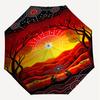 1PC Australian Aboriginal Art Umbrella-8-Rib Reinforced Portable Folding Travel Suitable for All Seasons Outdoor Daily Use Is an Ideal Choice  -K0369