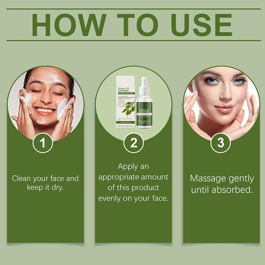 5 Pieces Olive Oil Facial Care Set, Face & Body Olive Oil Care Set, Women's Skin Care Set Dry Skin(180ML)