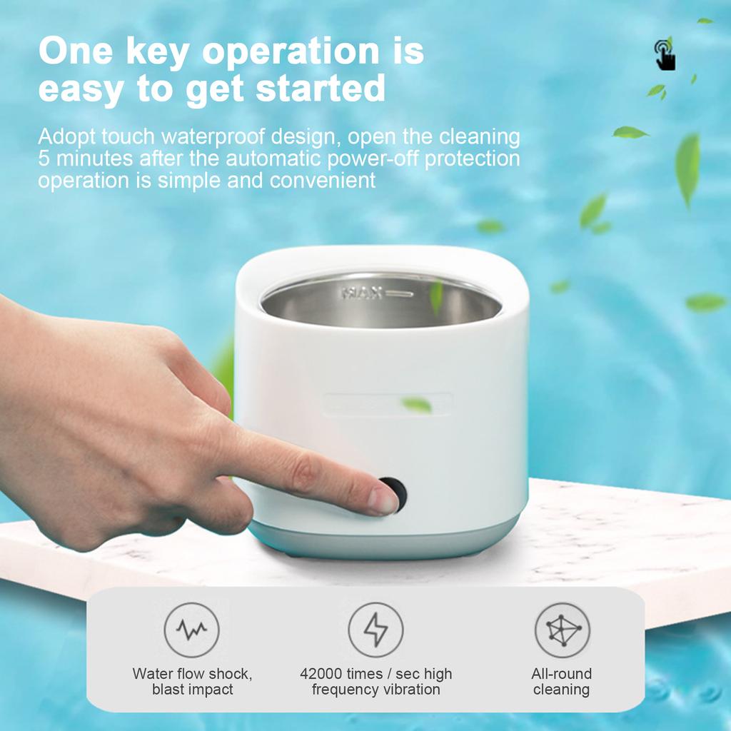 Aparat de curățare cu ultrasunete pentru proteze dentare Bretele invizibile Aparat ortodontic de curățare cu ultrasunete Vizualizați deschis