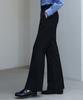Deuloupisumeon Comfy Wool Slim Bootcut Slacks [Black]