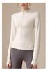 Women's Slim Fit Zip-Up Long Sleeve Yoga Top for Running & Fitness
