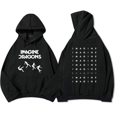 Streetwear Unisex Loom Tour 2026 Imagine Dragons Long Sleeve Winter Sweatshirts Oversized Hooded Pocket Female Male Clothes