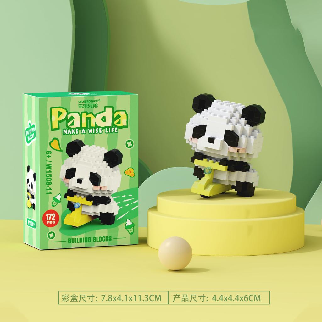 Panda Mikro Stavebnice Constructor Set Čínské Skládací Kostky Domácí Dekorace Hračka pro Děti 6 Až 12 Let Dívčí Sady Dárky