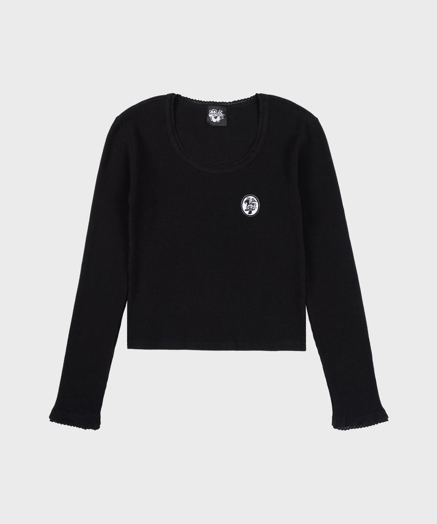 MEDIA82 Pony Waffle Top (Black)