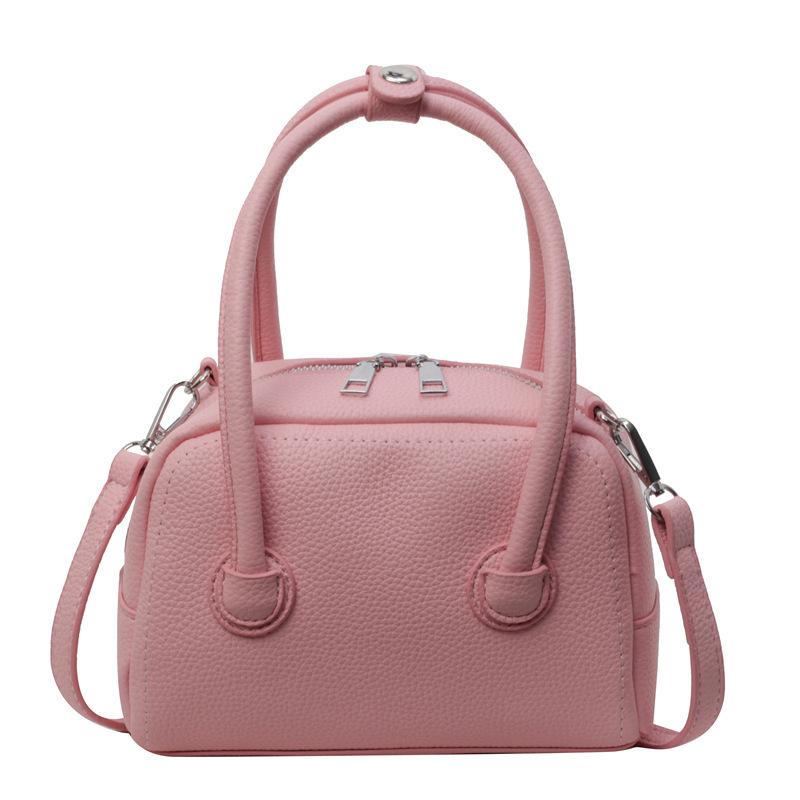 Spring Pink Women's Handbag, Simple Small Square Bag, Versatile Single-shoulder Crossbody Bag