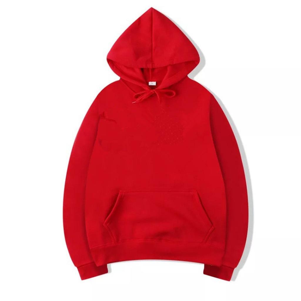 Women's Fashion Casual Solid Color Hooded Loose Fleece-Lined Thick Long Sleeve Sweatshirt