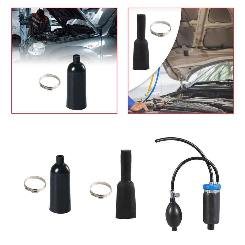 Short Ball Skin Engine Diagnostic Test Tool Sturdy Airbag Leather Case Digital Pressure Gauge Smoke