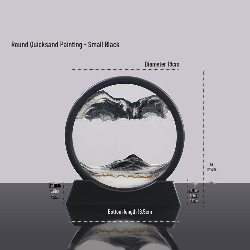 3D Quicksand Hourglass: Stereoscopic Table Ornament for Office and Home Decor