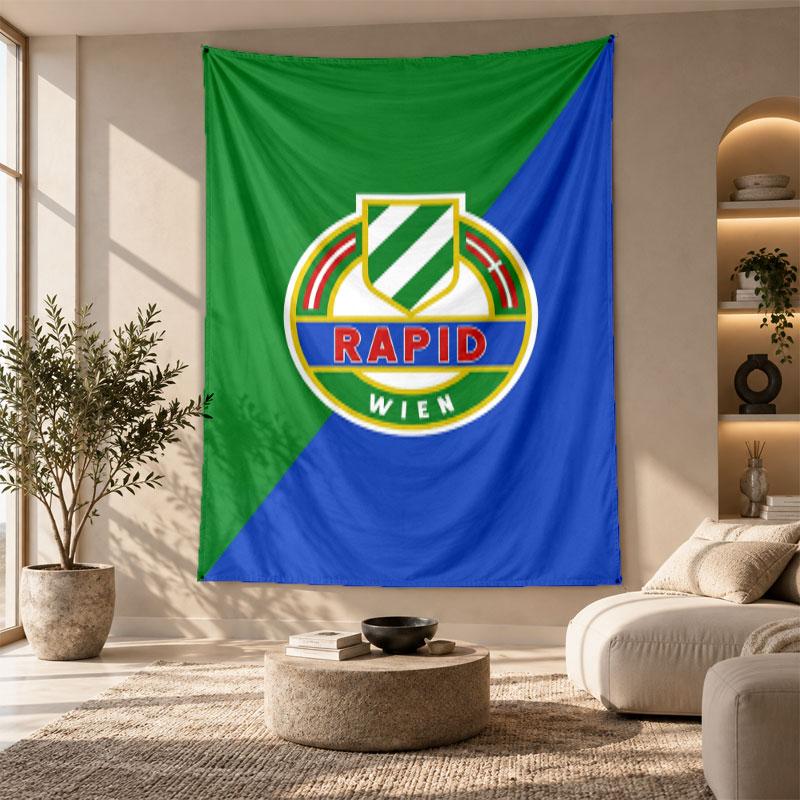 Decorative Tapestry,Rapid Wien FC Printed Wall Art, Lightweight Wall Hanging For Bedroom Background