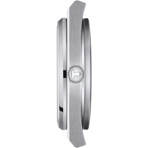 Tissot PRX Men's Watch with Leather Strap and Blue Dial, Officially Imported, Model T1374071604100