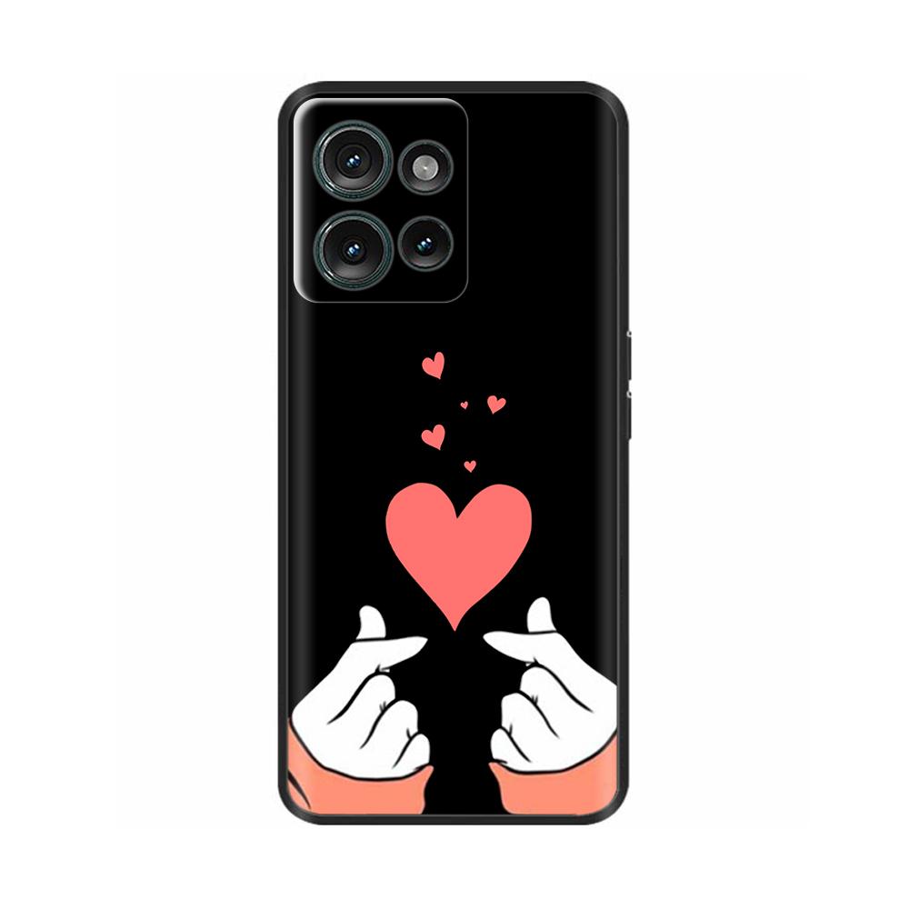 Black Case For Motorola MOTO Edge 50 5g Back Cover Phone Case For MOTO Edge 50 Edge50 Soft Silicone Bumper Shockproof Para Coque