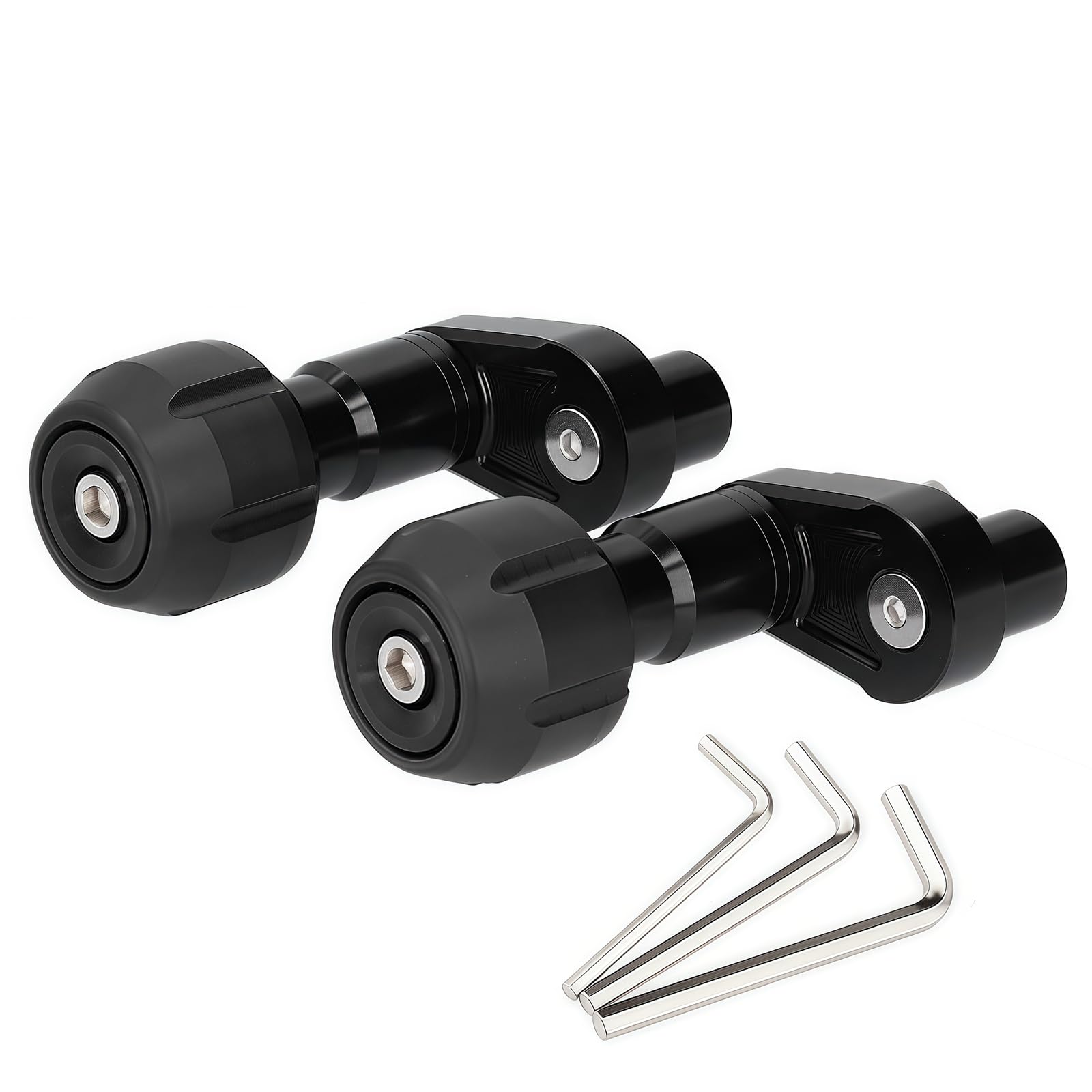 

MAKGAGAAI Frame Slider Engine Slider Fairing Guard for Ninja400 Ninja250 Aluminum and POM Anti-Tip Black