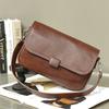 Premium Vegetable-Tanned Leather Crossbody Bag for Women 2026 - Luxury Cvertible Shoulder Clutch & Mini Square Underarm Purse