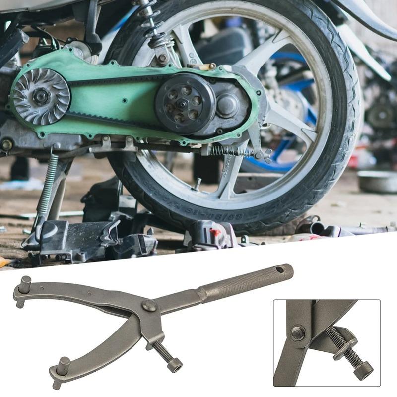 Adjustable Y-Type Flywheel Wrench Universal Variator Clutch Remove Installation Holder Repair Tool for Motorcycle Scooter Moped