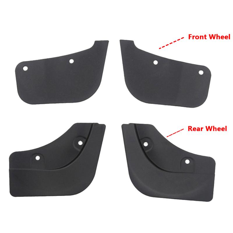 Car Mud Flaps TPE Black Car Mud Flaps Suitable for Tesla Model Y -
