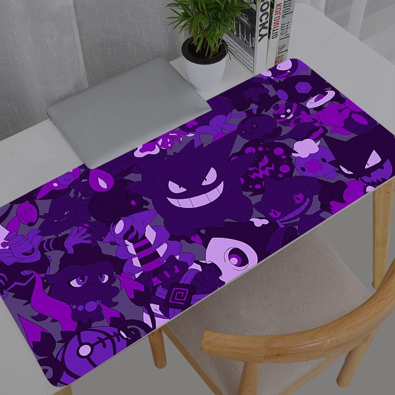Large Mouse Pad Gamer Pokemon Pikachu Gengar Keyboard Mousepad Pc Computer Desk Mat Gaming Pad Mouse For CS GO LOL x 800x300x2mm