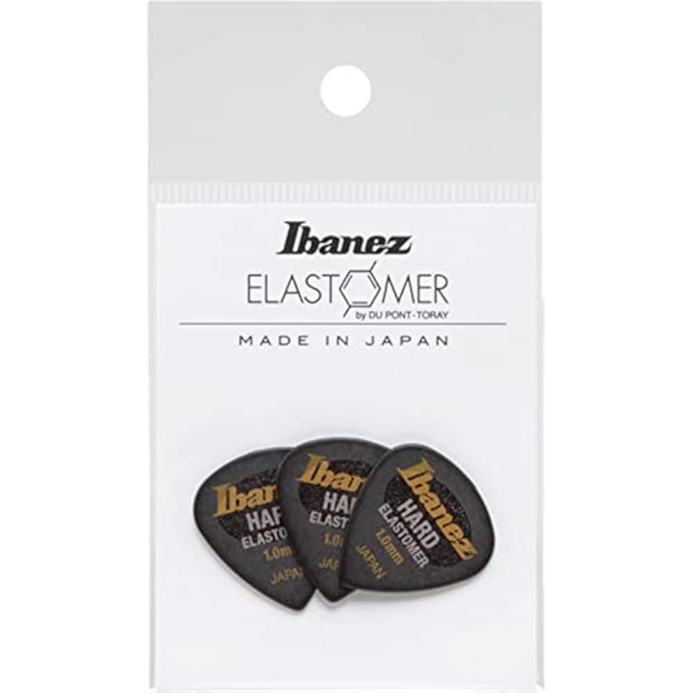 Ibanez: A new-concept pick made from a new elastomer material. Teardrop shape, non-slip finish, H...