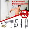 Fitness DIY Pulley Cable Machine Blaster Trainer with Pulley Attachments Biceps Triceps Workout Forearm Pull Rope Wrist Roller