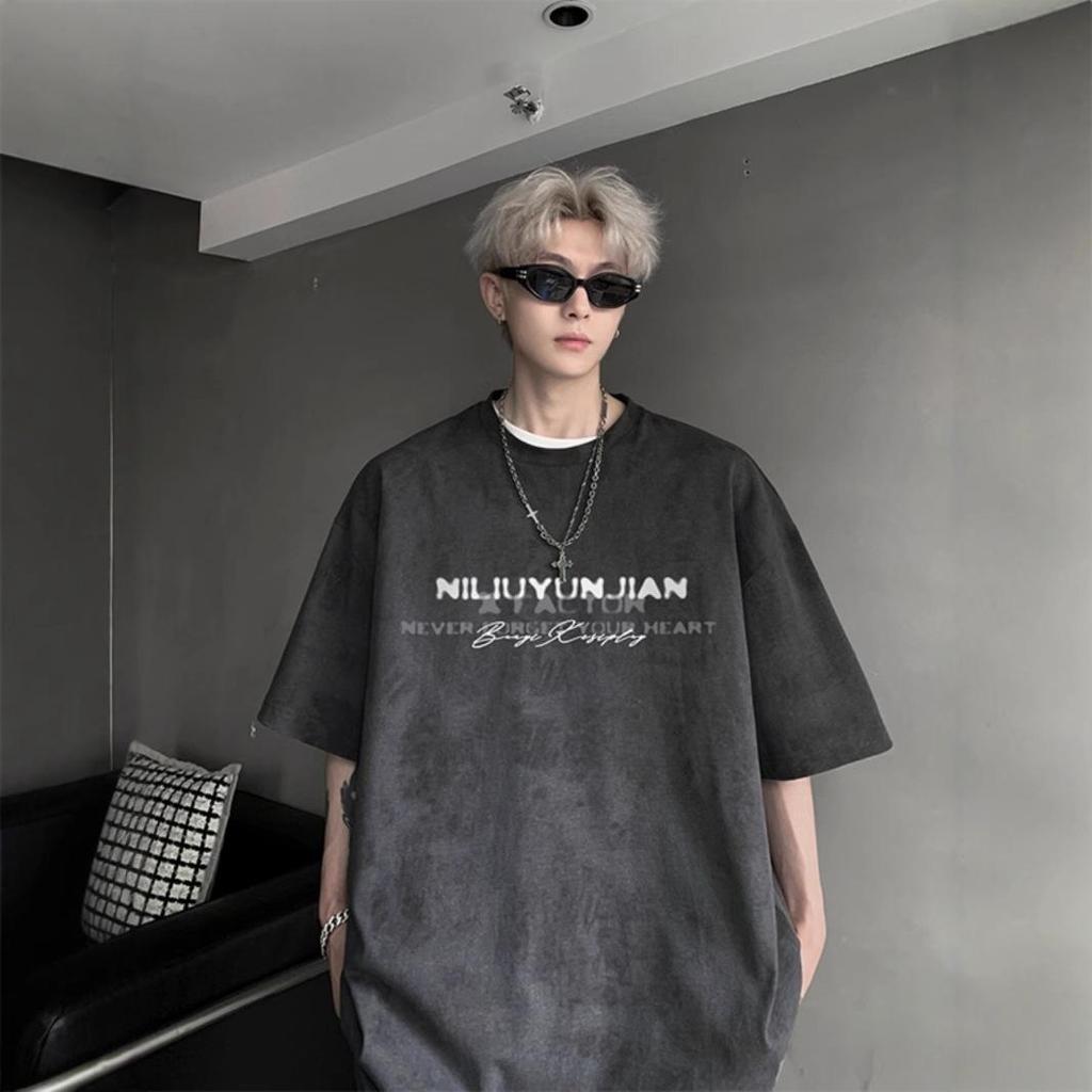 Men's Trendy Tie-Dye Short-Sleeve T-Shirt 2026: Stylish, Heavyweight, Youthful, Loose-Fit, Half-Sleeve for Summer