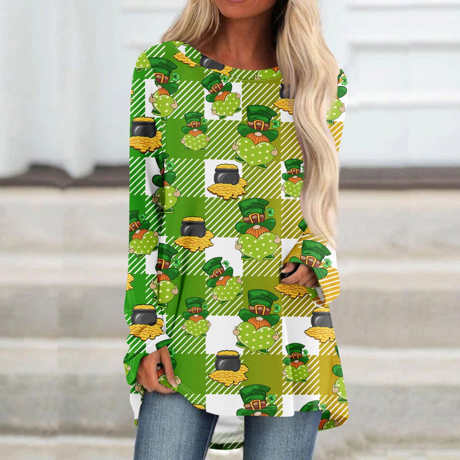 

Женская повседневная модная блузка с цветным принтом и длинным рукавом средней длины L армия зеленый