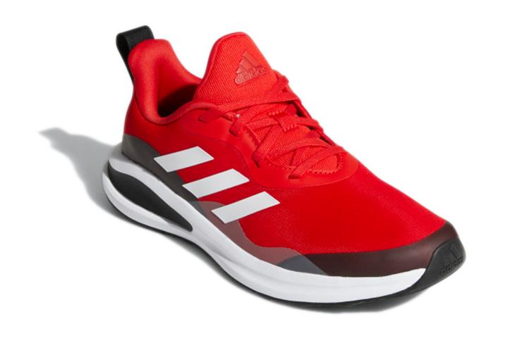adidas FortaRun J Lace Running J Abrasion Resistant Low Top Sports Casual Shoes Red Black Kids' GY2745