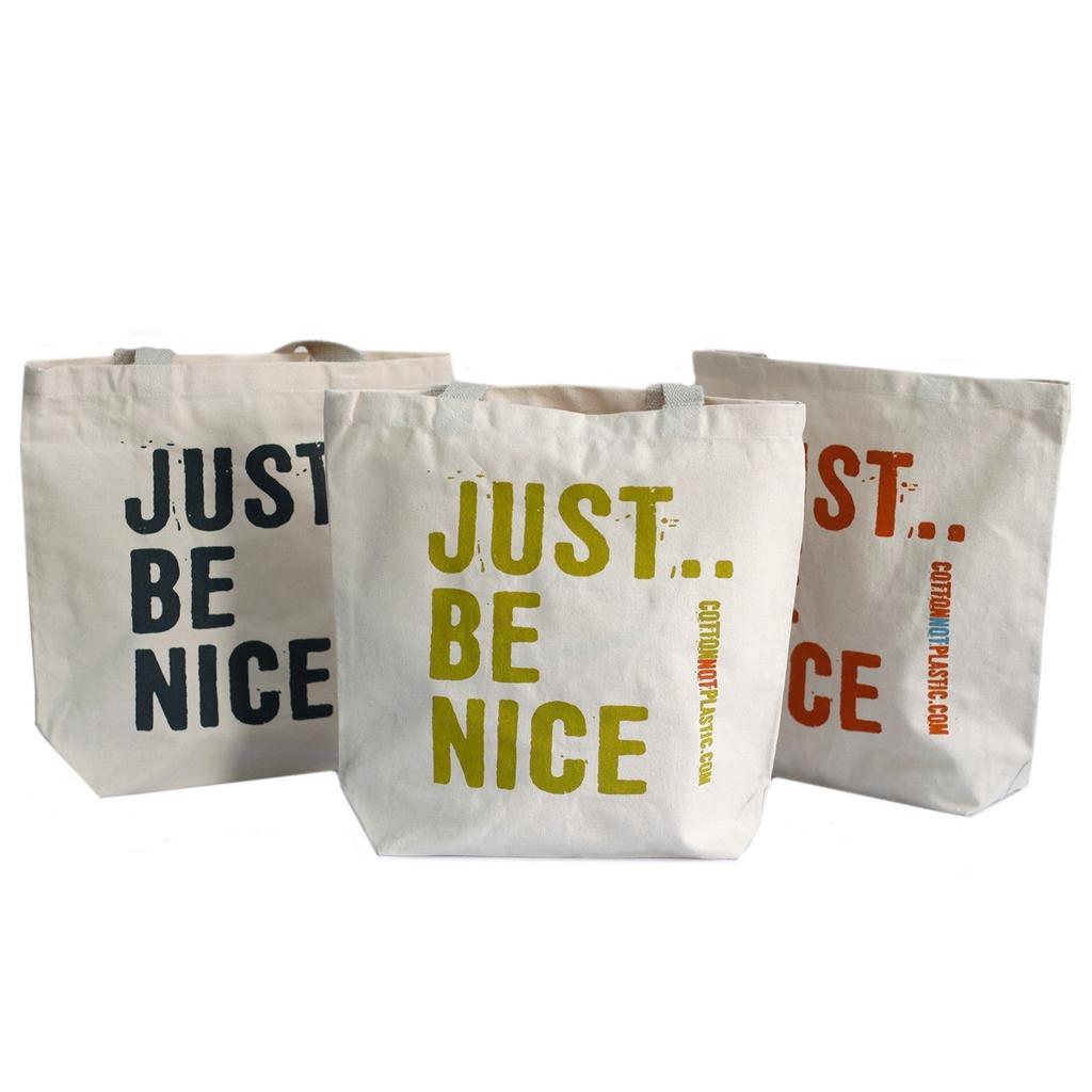 Tote Bag Just Be Nice 4 Colors