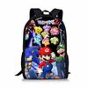 Double Super Mario Shoulder School Bag With Durable Material Pattern Playful