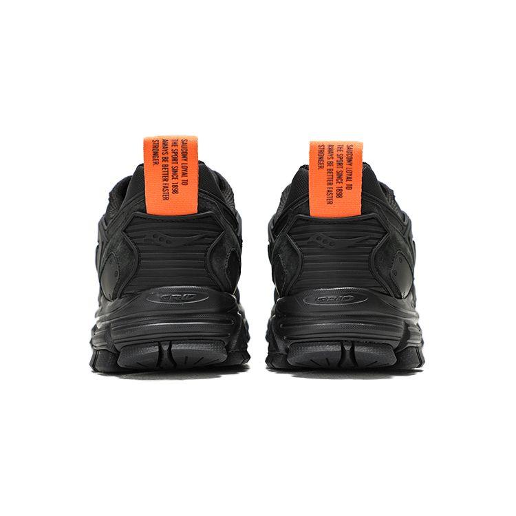 SAUCONY Cohesion Armor Comfortable Fabric Leather Slip Resistant Durable Breathable Low Top Casual Running Shoes Unisex Sneaker Black S79044-2