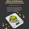 Digital Kitchen Scale Led Display Stainless Steel Panel Electronic Scales Home Jewelry Food Snacks Weighing Baking Tools