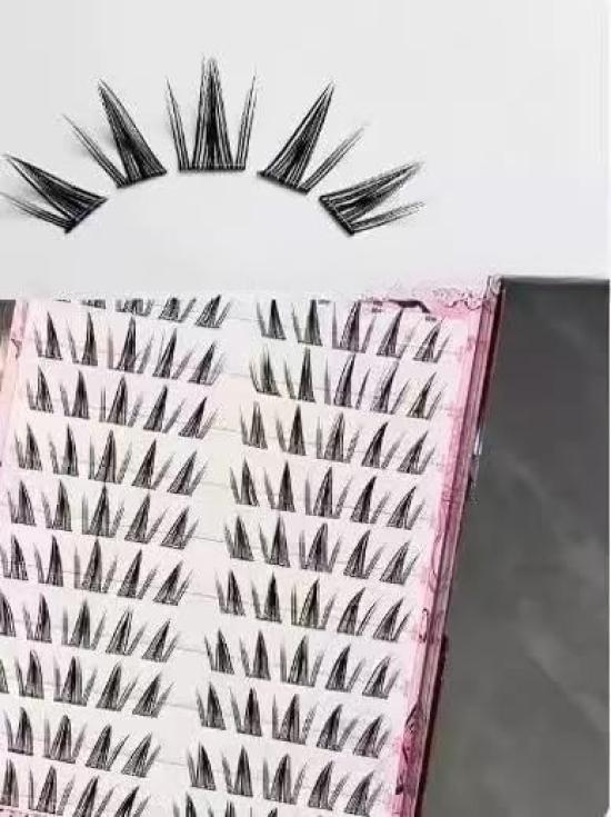 60 Pairs Large Capacity False Eyelashes - No Glue Required, Long-Lasting Adhesive, Cute, Three-Dimensional, Partial False Eyelashes, Adhesive