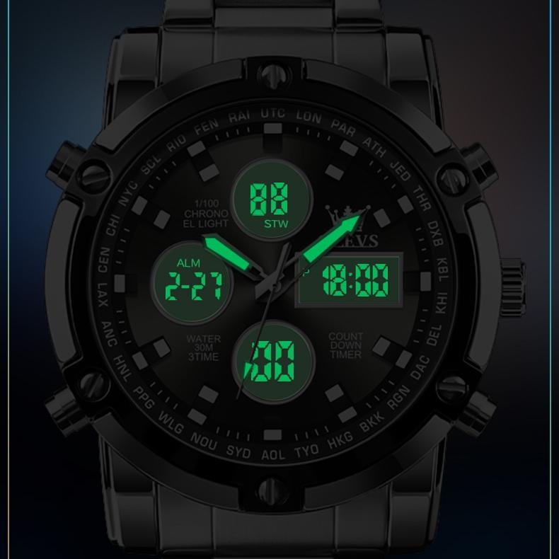 OLEVS Watches Multi-functional Electronic Watch Sports Chronograph Men's Watch Men's Watch