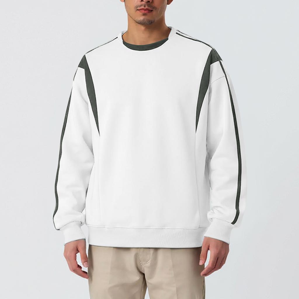 Men's Hoodie Loose Casual Long Sleeved Round Neck