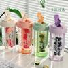 Water Cup Girls Plastic Cup Large Capacity Straw Cup