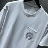 8555 CHROME HEARTS 2025 Sommer Neue Hochwertige Baumwolle Rundhals Lose Große Größe männer und frauen T-shirt Paar t-shirt